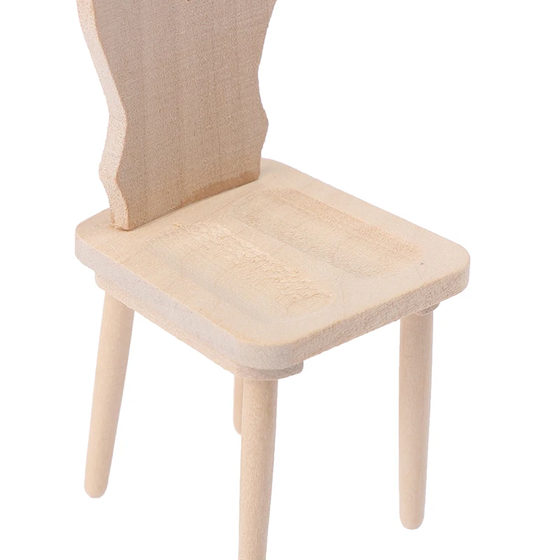 Wooden Chair 1/12 Dollhouse 2