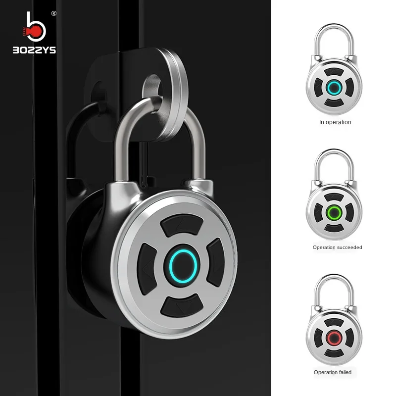 Smart Padlock Electronic Bluetooth Password Mobile Phone App Travel Backpack Luggage Cabinet Lock Gym Small Padlock