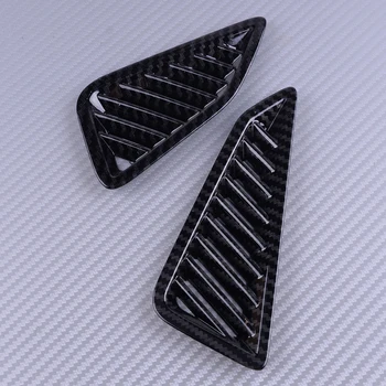 

DWCX 2pcs Black ABS Carbon Fiber Texture Upper Air Vent Air Condition Trim Cover fit for Toyota Corolla Hatchback 2019