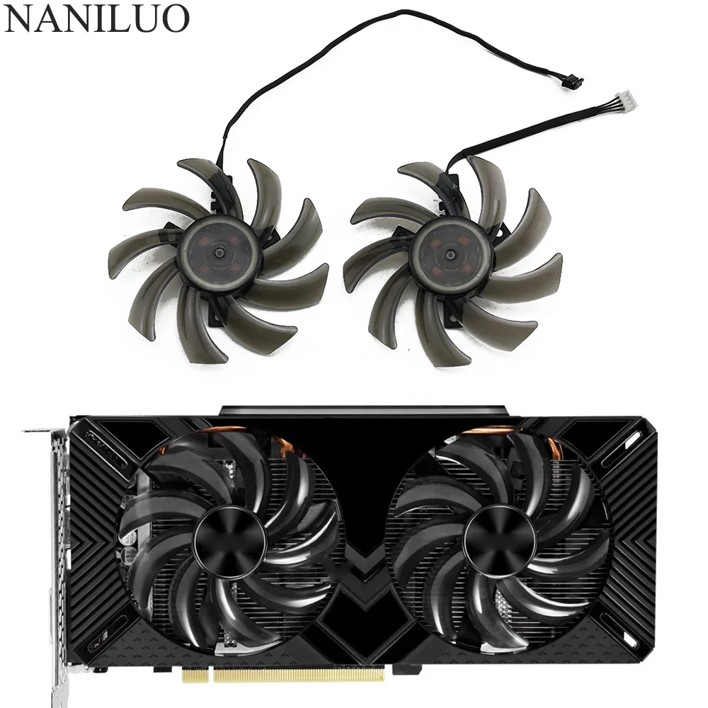 Вентилятор видеокарты GA91S2U 4Pin GTX 1660 1660Ti RTX2060 RTX2070 для PNY Palit RTX 2060 SUPER 2070 Gamingpro Dual GPU Cooler