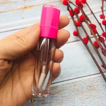 

10/30/50 PCS 5/7ML ABS Lip Gloss Tube Empty Plastic Lip Balm Tubes With White Cap Cylinder Small Lip Stick Samples