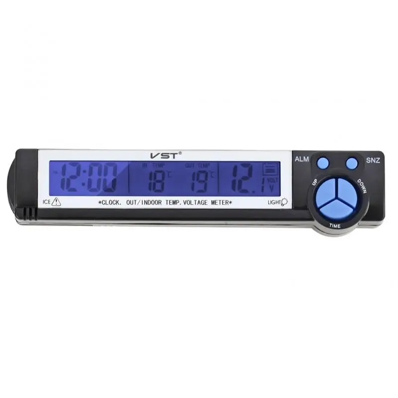 

Digital LCD Auto Car Truck In Out Temperature Thermometer Alarm Clock Backlight