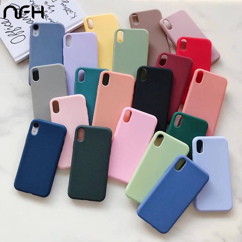 Тонкий матовый Силиконовый чехол NFH для телефона Samsung Galaxy A91 A71 A51 A21 A11 A01 S11E S11 Pro J4 J6