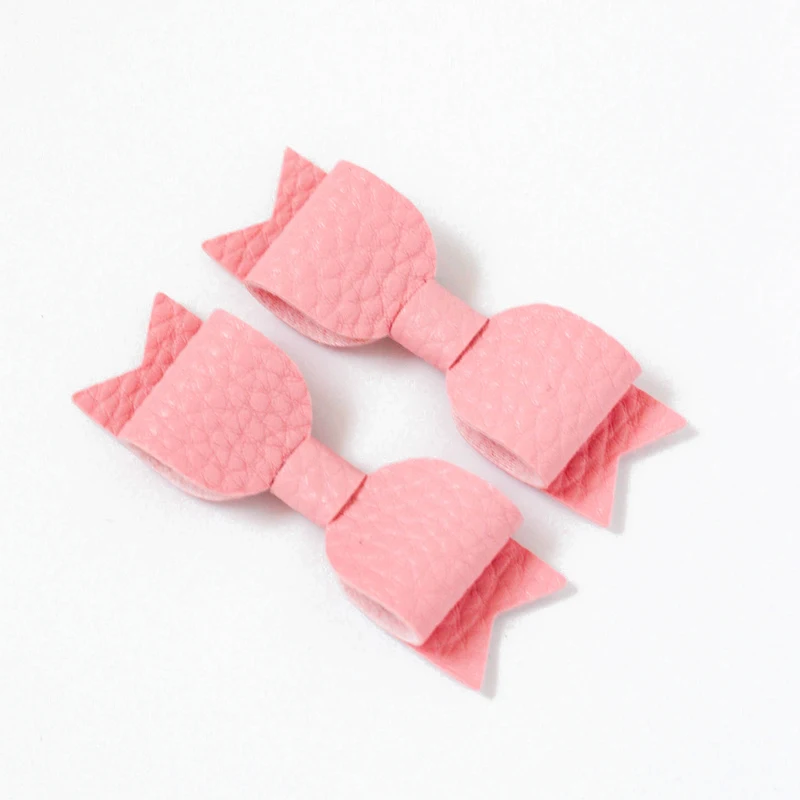 2PCS Cute 2in Candy Color Girl Sets Small Bow Side Hair Clip Accessoires Daily Barrettes Headwear Handmade Kids Lovely Hairpins |