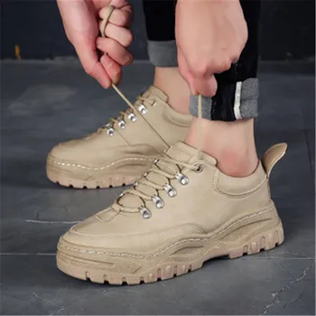 

New Fashion Men Harajuku Brand Dad Shoes Youth Boys Leather Casual Shoes Student Male Chunky Sneakers Tenis Masculino Adulto