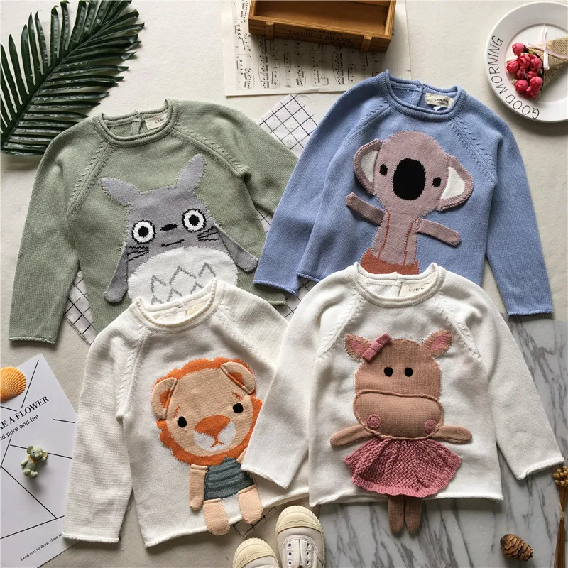 

Tonytaobaby Fall and Winter Clothes New Style Baby Animal Stereo Handmade Knitted Sweater Kids Sweaters