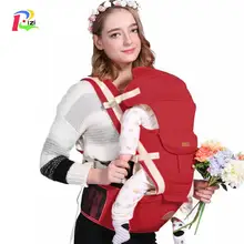 Эргономичная переноска для детей от 0 до 48 месяцев, красно-розовая детская переноска, мягкое сиденье, слинг для детей, для путешествий