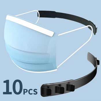 

Extenders for Face Mask Adjustable Strap 10 PCS Extension Hooks for Mouth Masks Mask Disposable Mask Anti-slip Comfortable Flexi