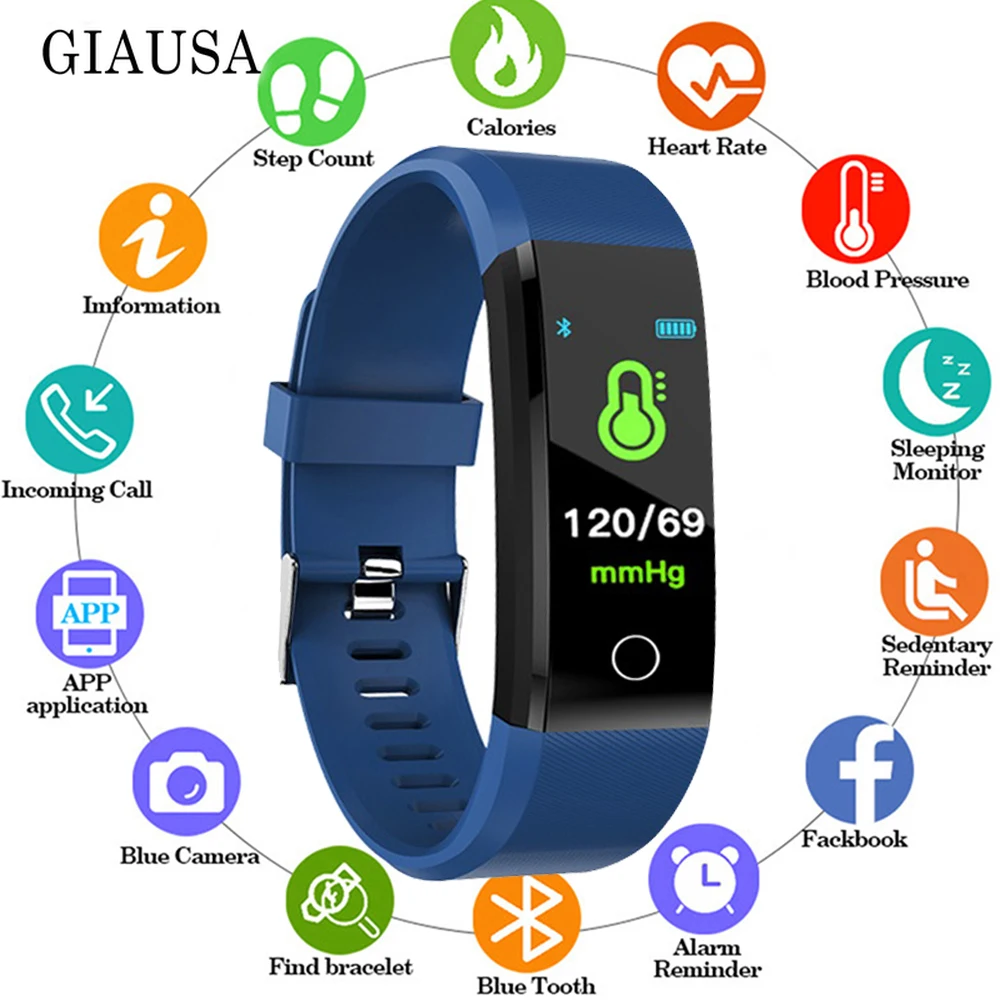 

New Smart Watch Men Women Heart Rate Monitor Blood Pressure Fitness Tracker Smartwatch Sport Watch for ios android amazfit gtr