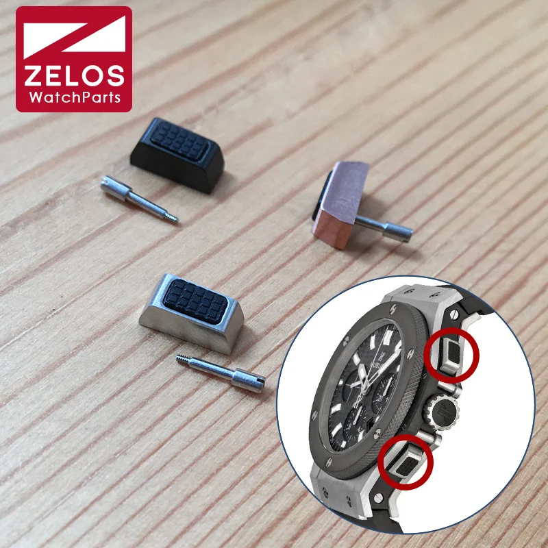 Spingitore/Pulsante Per Orologi In Acciaio Per Hub Hublot Big Bang Orologio Cronografo Originale Da 44Mm