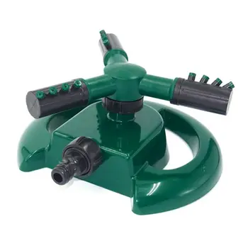 

Lawns Rotating Sprinkler Weighted Base Splitters Adjustable Green Sprayer Watering Irrigation System Patio and Garden