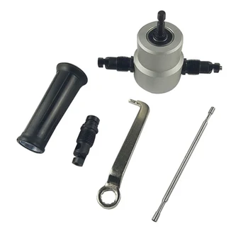 

High Speed Steel Sheet Metal 1 Set Cutter Drilling Kit Wrench Attachment Tool