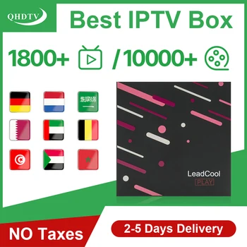 

QHDTV IPTV Spain Germany Belgium Italy Arabic IP TV Leadcool Play Android 9.0 TV Box IPTV Nederlands Morocco No App Included