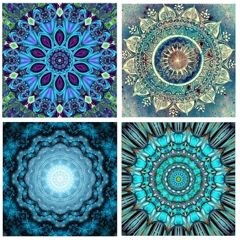 

Crystal Rhinestone Diamond Painting Kits Wall Stickers Cuadro Diamante 5d Embroidery Mosaic Paint By Numbers Obraz Mandala Decor