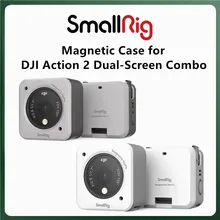 SmallRig – étui magnétique pour caméra DJI Action 2, Combo double écran, accessoires originaux anti rayures et antidérapants, combinaison de plusieurs scènes 