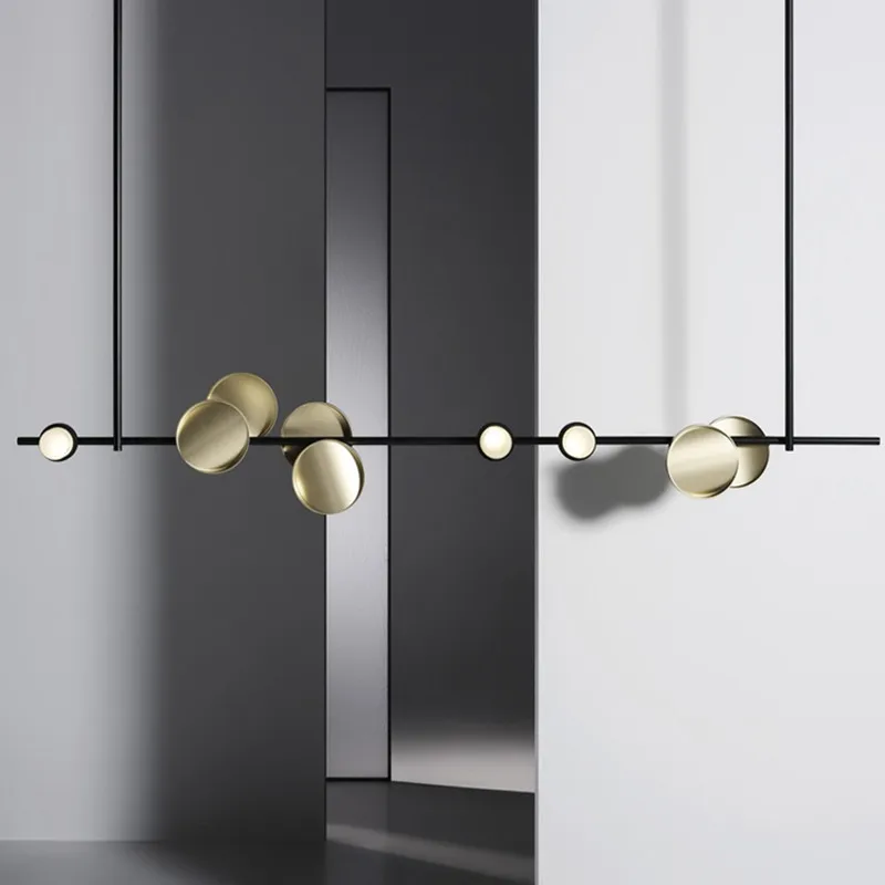 

Nordic Art Design Restaurant Chandelier Creative Metal Bar Dining Livingroom Clothe Shop Decoration Suspension Light Fixtures
