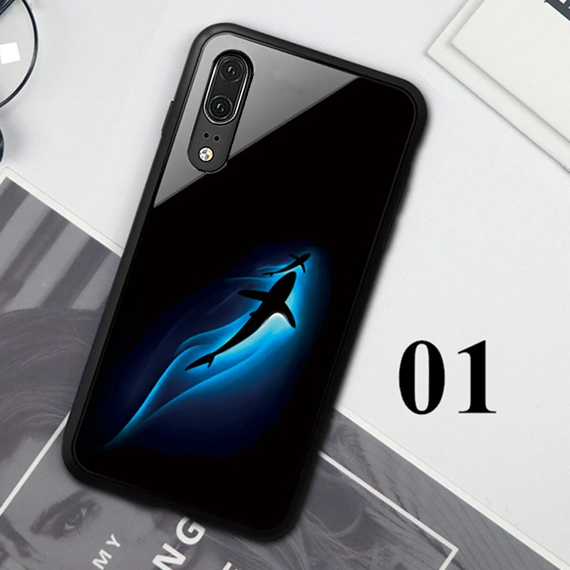 01 Чехол из закаленного стекла для samsung Galaxy A10 A20 A30 A40 A50 Black Fox Твердый чехол для samsung A10S A20S A50S A30S A40S корпус - Цвет: 01