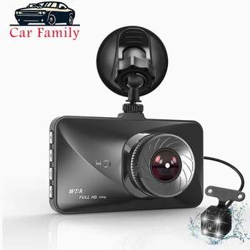 

Car Family Dash Cam Dual Lens 3 Inch Car DVR Camera FHD 1080P Dashboard Recorder Rear Views Camera Night Vision Auto Video DVR