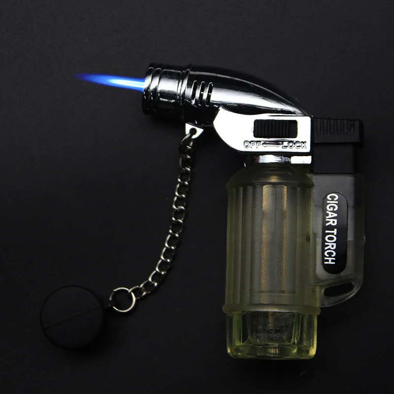 

Mini Butane Jet Torch Cigarette Windproof Lighter Random Color Plastic Fire Ignition Burner NO GAS Dropshipping