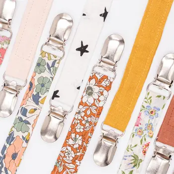 

Baby Pacifier Clip Chain Cotton Linen Holder Pacifier Soother Clips Leash Belt Nipple Holder For Infant Feeding H37A