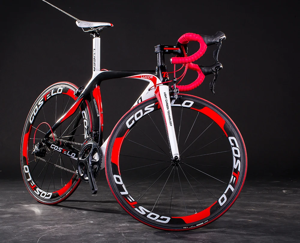 Clearance HOT SALE!full carbon costelo lucca road bicycle carbon bike DIY complete road bike completo bicicletta bicicleta completa 1
