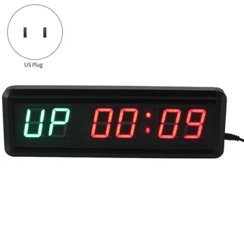 

Hot Gym Timer 1.5 inch High Character Interval Clock for Workouts Size 11X3.5X1.4Inch W/Remote Indoor ONLY US Standard Plug