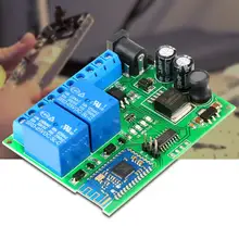 FGDEYUHJU 2 Channel Bluetooth 4.0 Relay Module Wireless Remote control Switch Relay for Android IOS vgg24 220v 2 channel remote switch module 2 key remote control green