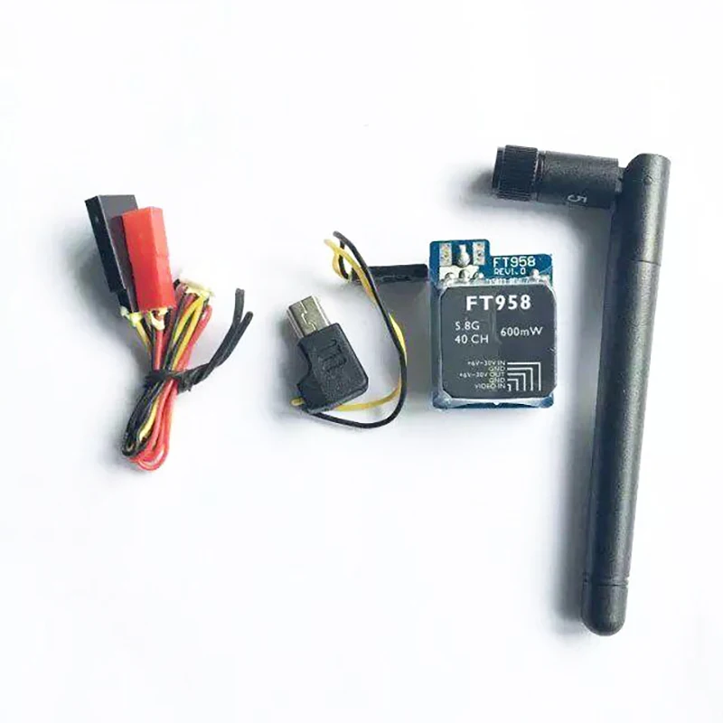 Передатчик FT958 5 8G 40CH 600mW FPV AV мини беспроводная передача изображения с антенной