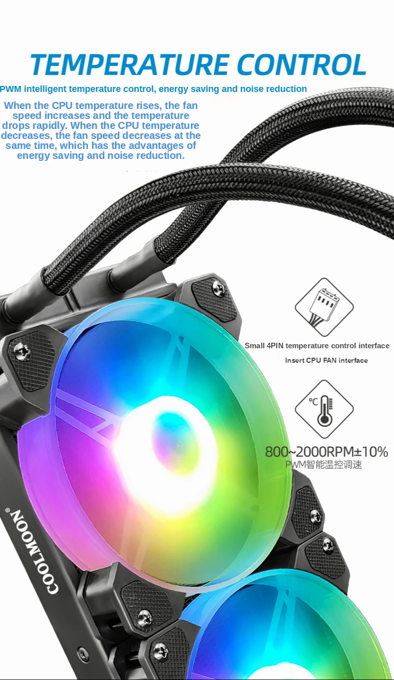 radiador da eficiência elevada de 240mm para amd intel