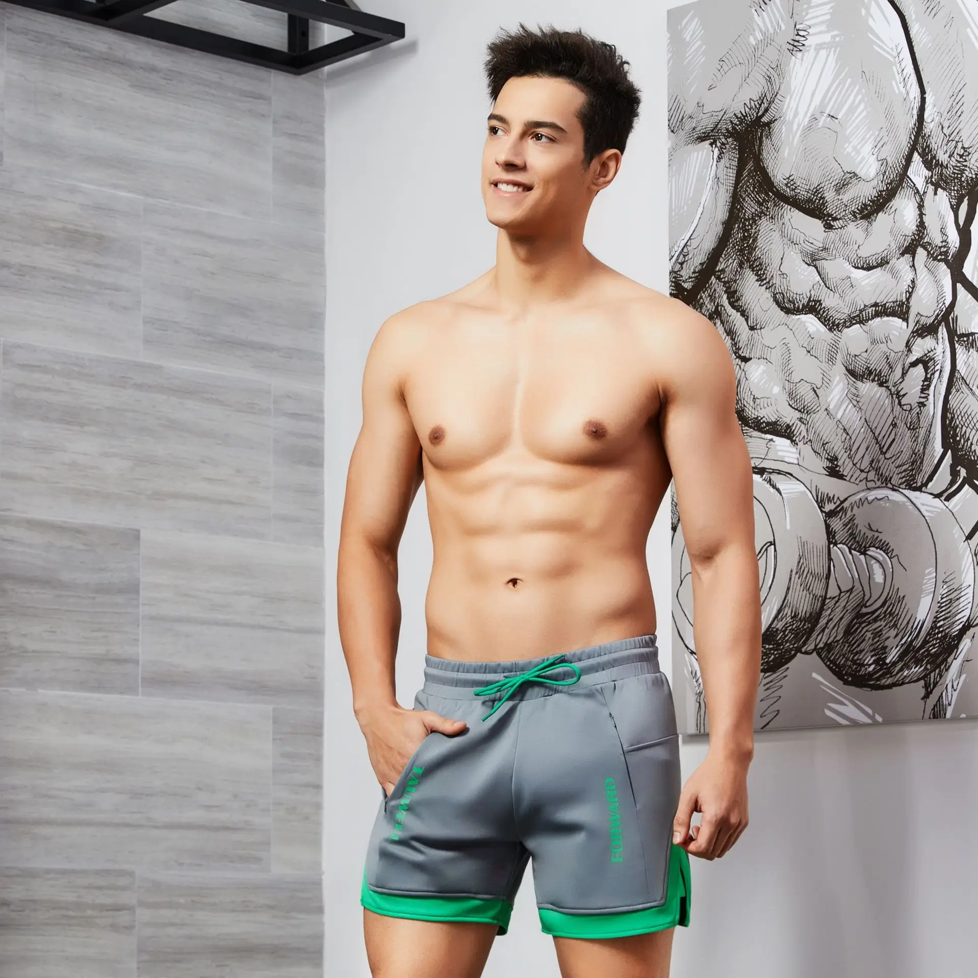 

2019tauwell for Summer New Products MEN'S Sports Pants Low Waist Men's Casual Shorts Loose-Fit