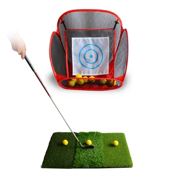 

Folding Golf Set Goal Net Indoor Outdoor Golf Cutting Rod Training Net Sports Training Equipment Durable Gift for Golf Beginners