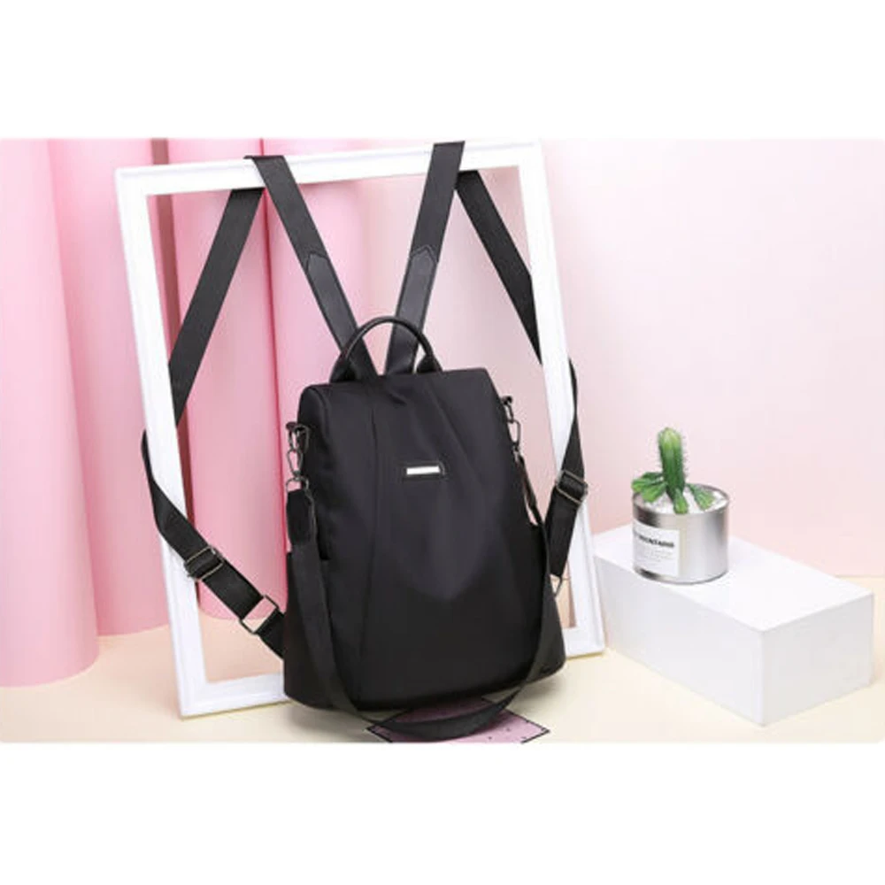 Women Waterproof Oxford Cloth Travel Backpack Handbag Anti-theft Shoulder Bag