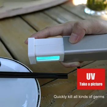 

Handheld Portable UV Germicidal Light Sterilizer Disinfection USB Rechargeable Folding Ultraviolet UVC Lamp With Metal Trim