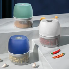 

Mini Electric Garlic Chopper Ginger Masher Machine Chili Vegetable Crusher Kitchen Tool Sturdy Durable Charging Kitchen Juicing