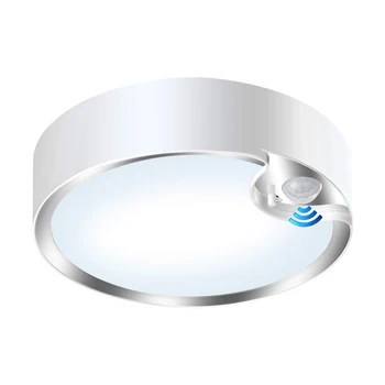

Ultra Bright Ceiling Light 400LM 80led Motion Sensor Battery Indoor Light Stairway Hallway Laundry Basement Warehouse Daylight