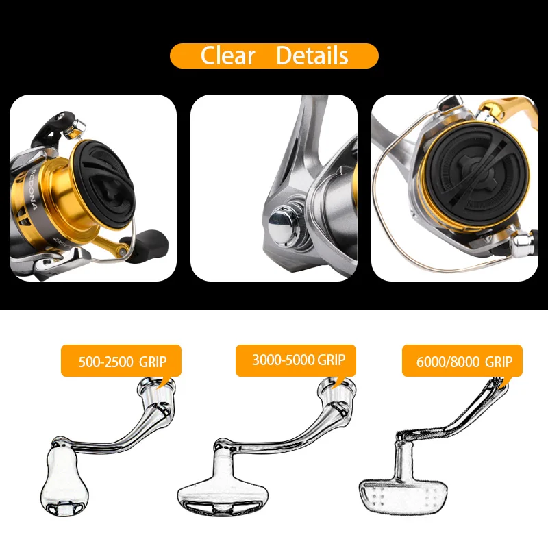 SHIMANO Седона оригинальный 1000 2500 2500HG C3000 C3000HG C 3000GH 4000 4000HG C5000HG 3 + 1BB Спиннинг