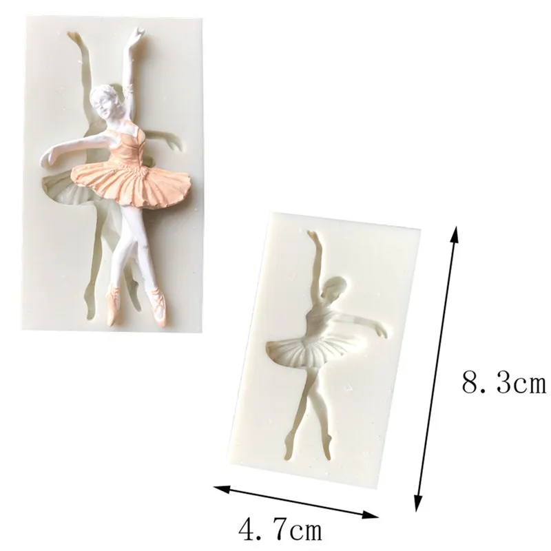 Балетная девушка форма для моделирования DIY помадка шоколад из силиконовой формы Фудж Тао муган темп формы украшения формы - Цвет: K067