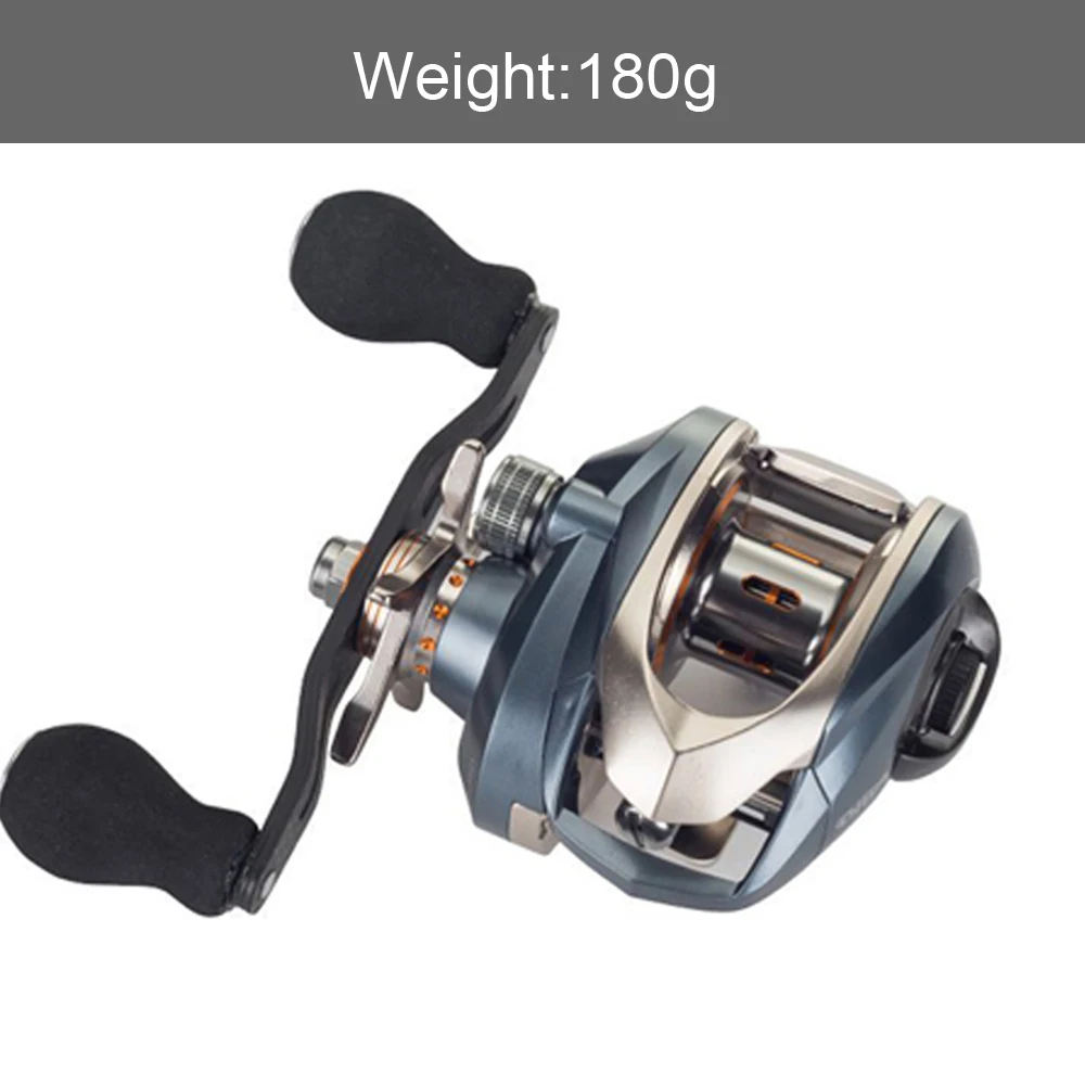 

Speed 7.2:1 High Speed Baitcasting Reel Ultralight 18+1 Ball Bearings River/Lake Lure Fishing Reel