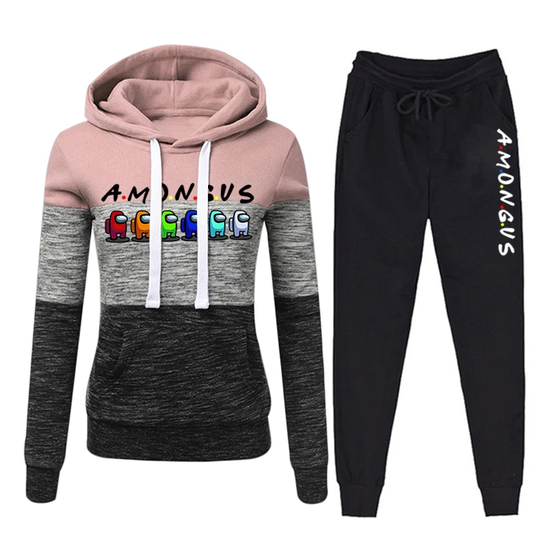 

Tracksuit Women Winter 2020 2 Piece Set Hoodies+Pants Jogging Femme Sportwear Sports Suit Sweatshirt Hooded Set Women's Clothing