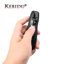 Kebidu-puntero láser inalámbrico R400, 2,4 Ghz, USB, puntero rojo, PPT, Control remoto, puntero de mano, para PowerPoint