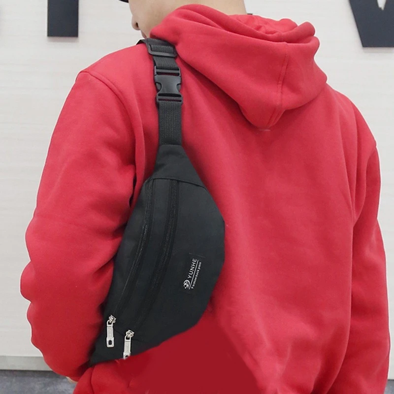 Riñonera de Oxford para hombre y mujer, bolso deportivo Universal de viaje aire libre, bolso de hombro para el pecho|Riñoneras|