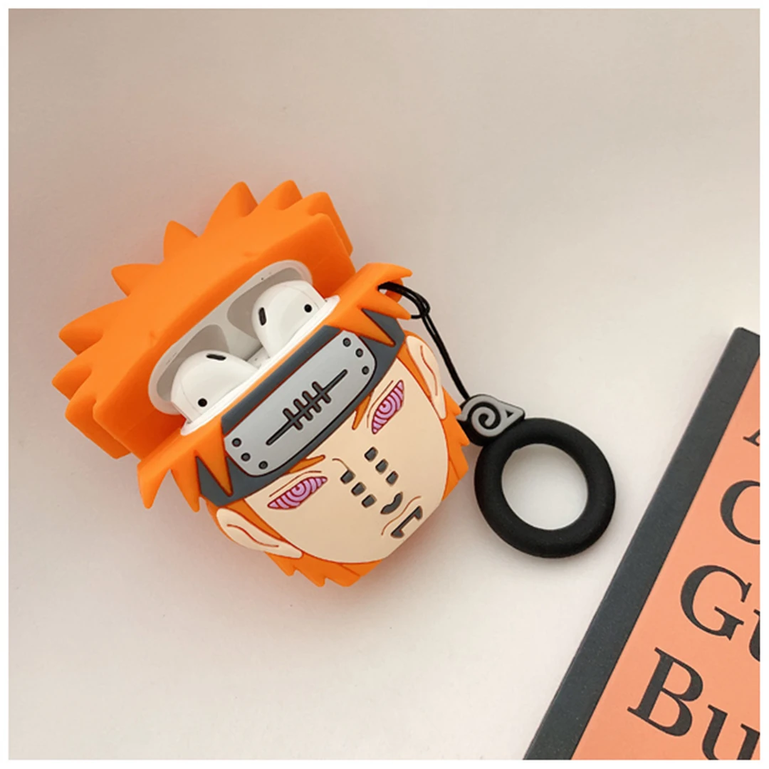 Роскошный японский аниме Наруто 3D Наруто Six Wayne Naruto Kansi Goku кольцо Bluetooth беспроводная гарнитура Набор силиконовый чехол для Airpods