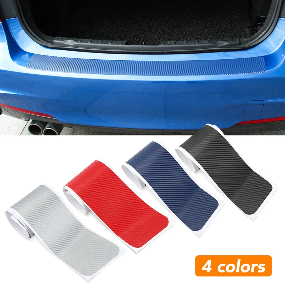 Carbon Fiber Car Rear Bumper Trunk Stickers for renault 2 buttons Kangoo DACIA Scenic Megane Sandero Captur Twingo Modus | Автомобили и