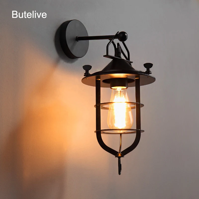 Винтажный настенный светильник промышленный светодиодный ретро античный Wandlamp