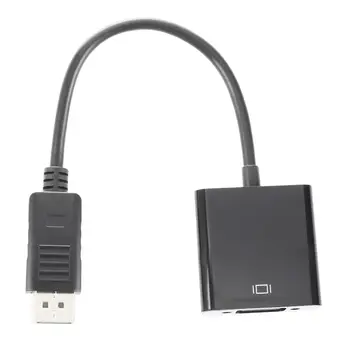 

Displayport DP Male To VGA Female Adapter Display Port Cable Converter Black