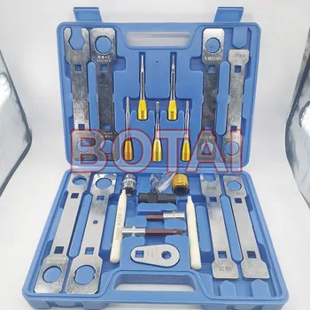 

FULL SET COMMON RAIL INJECTOR SOLENOID VALVE DISMOUNTING DISASSEMBLE WRENCH REPAIR TOOLS