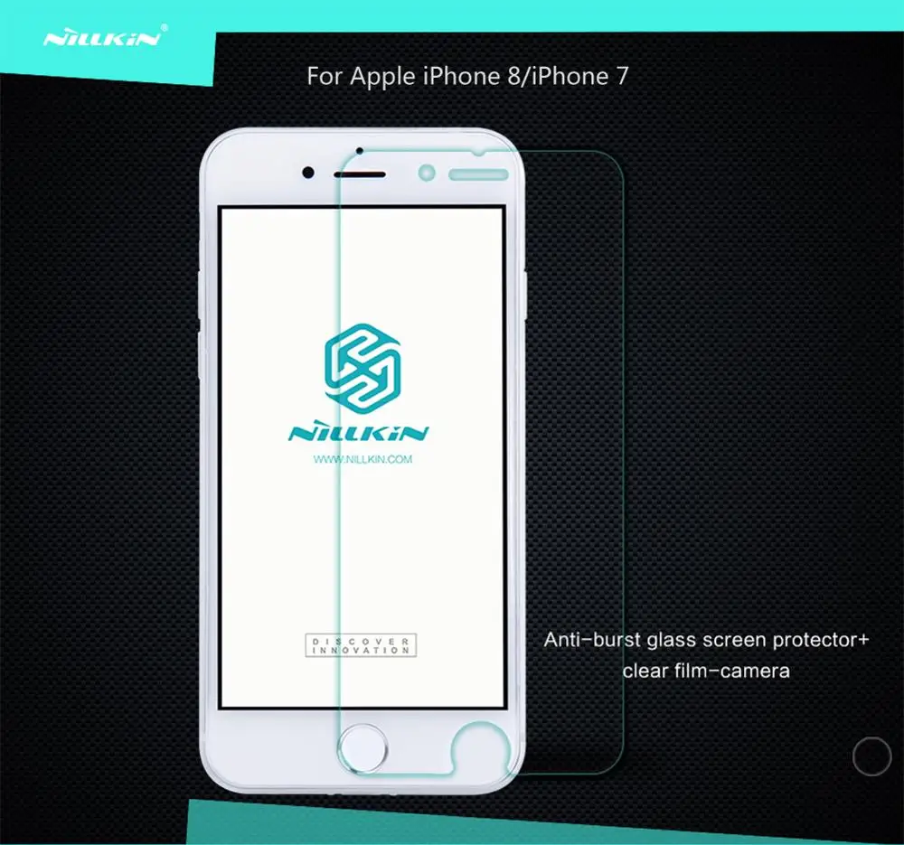 Для iPhone 11 Pro Max Стекло Nillkin Amazing H+ взрывобезопасная Защитная пленка для экрана из закаленного Стекло Экран среднего класса против царапин для iPhone XS Max/7/8 Plus/iPhone 5/5S