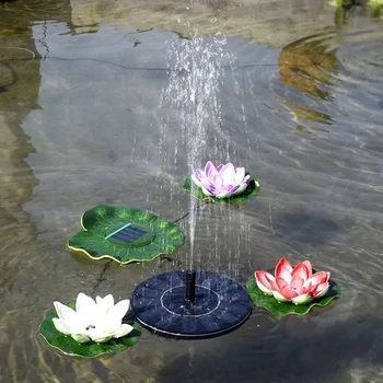 

1PC Upgraded 1.5W Black Solar Fountain Mini Solar Powered Bird Bath Fountain For Pond Pool Fish Tank Aquarium Garde..n Lawn