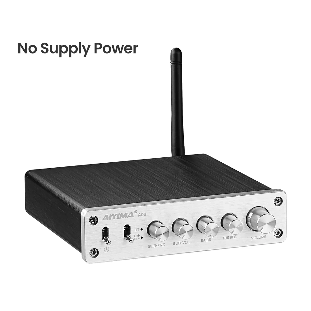 AIYIMA TPA3116 Subwoofer Bluetooth Amplifier HiFi TPA3116D2 2.1 Digital Power Amplifiers 50Wx2+100W Sound Amplificador A03 