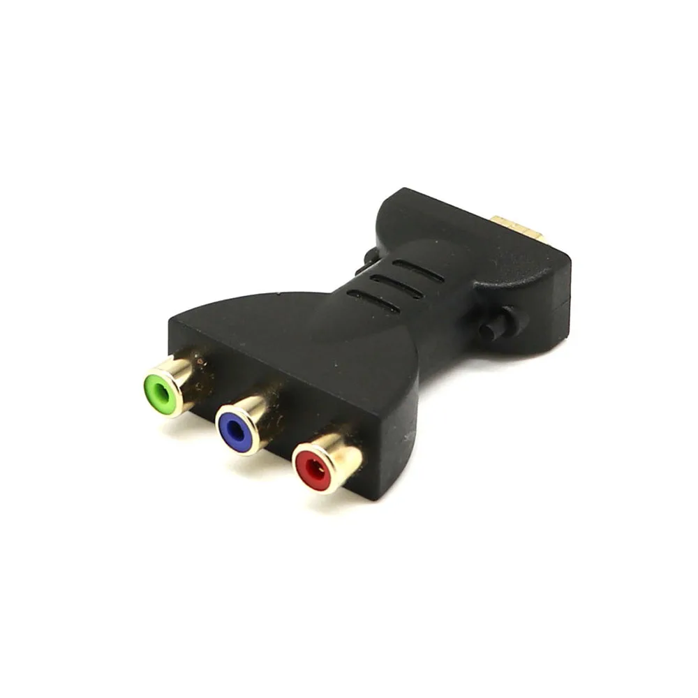 Позолоченный HDMI Male to 3 RGB RCA видео и аудио адаптер AV компонентный конвертер для 720P 1080iP 1080P HATV dvd-проектор 1 шт